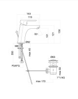 Смеситель для раковины Fiore Kevon 81NN8123