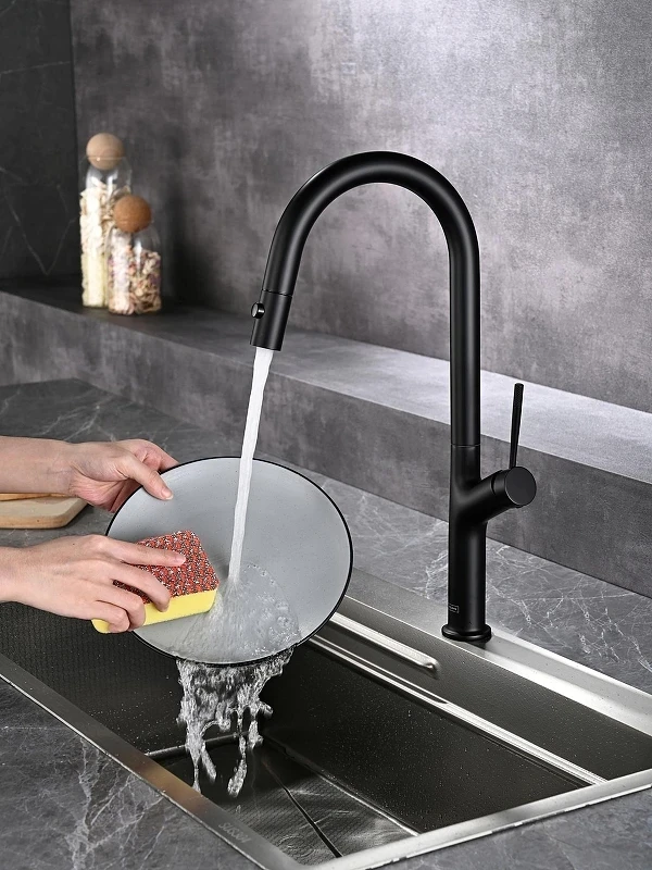 Смеситель для кухни AQUAme Cucina AQM9905MB цвет Черный матовый