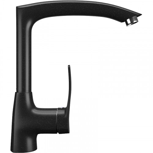 Смеситель для кухни Ulgran Classic U-005-344 Ультра-черный латунь