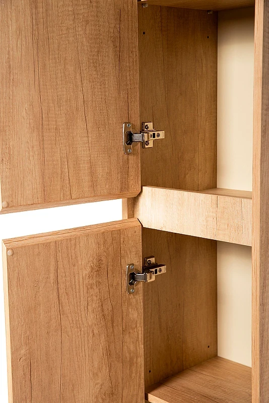 Шкаф пенал BelBagno Kraft 33 L KRAFT-1600-2A-SC-RNN-L подвесной Rovere Nebrasca Nature МДФ / ЛДСП