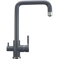 Смеситель для кухни Ulgran Classic U-019-343 Антрацит латунь