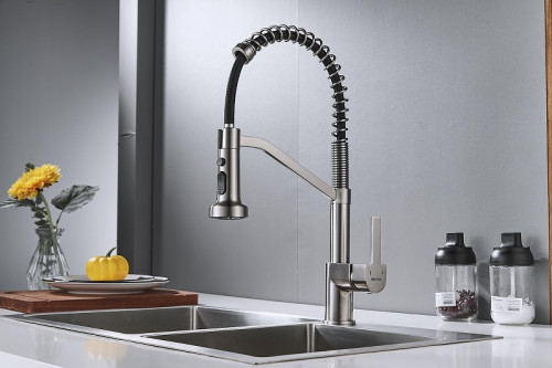 Смеситель для кухни Shevanik S963L цвет Сатин