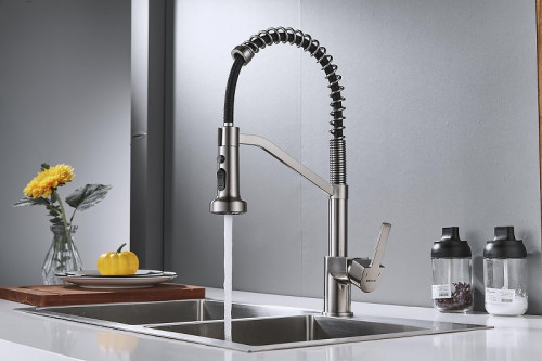 Смеситель для кухни Shevanik S963L цвет Сатин