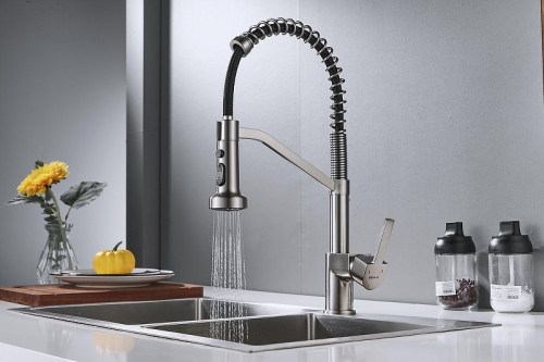 Смеситель для кухни Shevanik S963L цвет Сатин