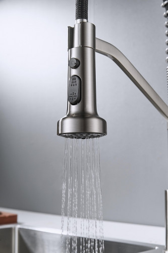 Смеситель для кухни Shevanik S963L цвет Сатин