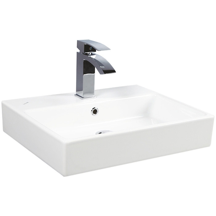 Раковина Creavit Next 50 NX242-00CB00E-0000 Белая фарфор подвесная, полувстраиваемая