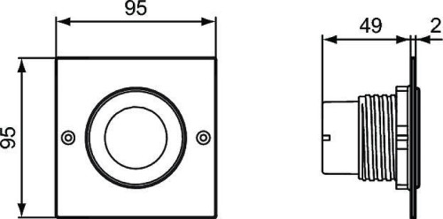 Кнопка смыва для инсталляции Ideal Standard Septa Pro P3 R0135MY цвет Нержавеющая сталь
