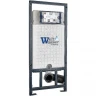 Комплект унитаза с инсталляцией WeltWasser MARBERG 507 + SALZBACH 043 GL-BL + MAR 507 RD GL-WT 10000013502 цвет Белый глянцевый с сиденьем Микролифт и клавишей смыва цвет Белый глянцевый