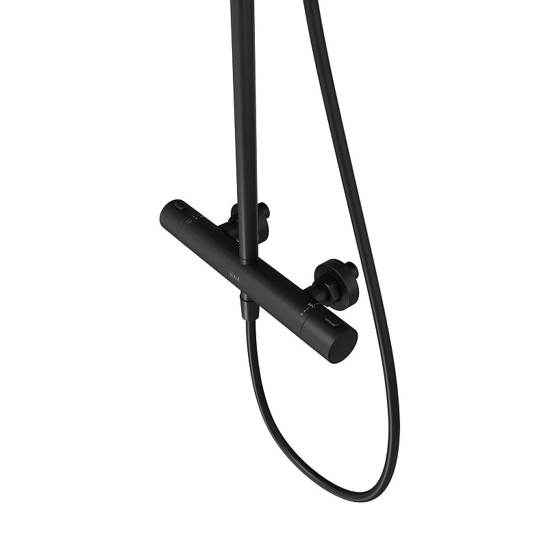 Душевая система Vitra Joy A4729836EXP с термостатом цвет Черный матовый