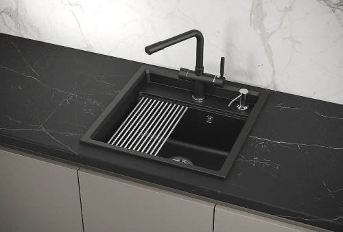 Кухонная мойка Granula Kitchen Space 51 5002 цвет Шварц