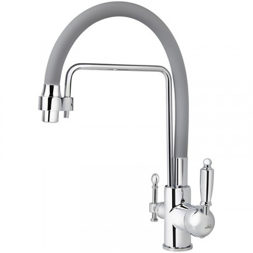 Смеситель для кухни Viko V-5616 Хром Серый латунь