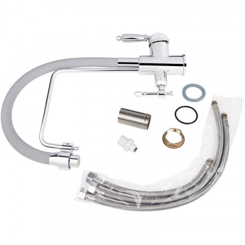 Смеситель для кухни Viko V-5616 Хром Серый латунь