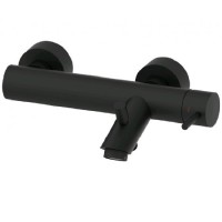Смеситель для ванны Paffoni Light LIG022NO Черный матовый на стену