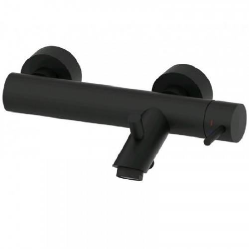 Смеситель для ванны Paffoni Light LIG022NO Черный матовый на стену