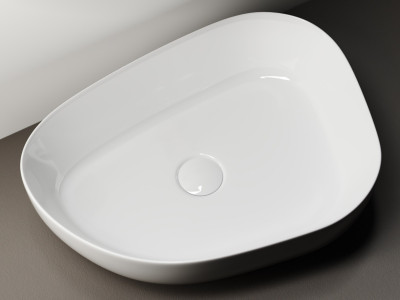 Раковина-чаша Ceramicanova Element 40 CN5003 Белая фаянс накладная