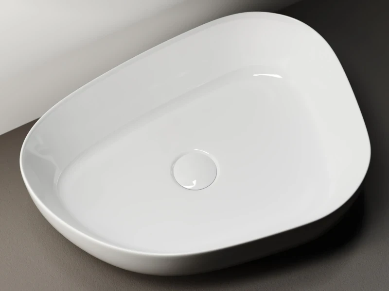 Раковина-чаша Ceramicanova Element 40 CN5003 Белая фаянс накладная