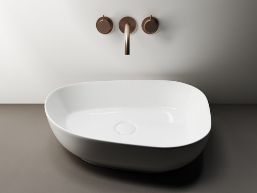 Раковина-чаша Ceramicanova Element 40 CN5003 Белая фаянс накладная