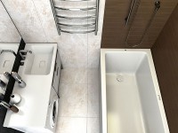Раковина Madera Kamilla 120 R 4627173210010 с местом под стиральную машину Белая
