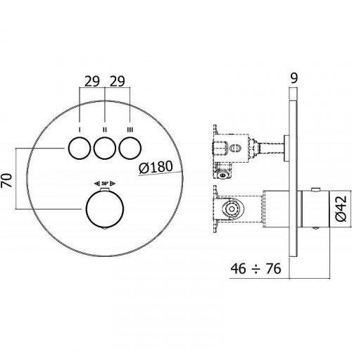 Смеситель для душа Paffoni Compact Box CPT019BO с термостатом цвет Белый матовый