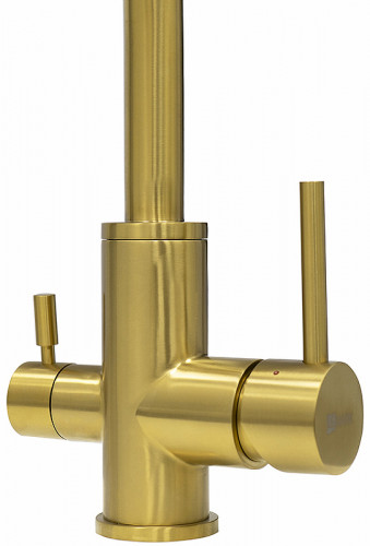 Смеситель для кухни Lemark Expert LM5061G Золото латунь