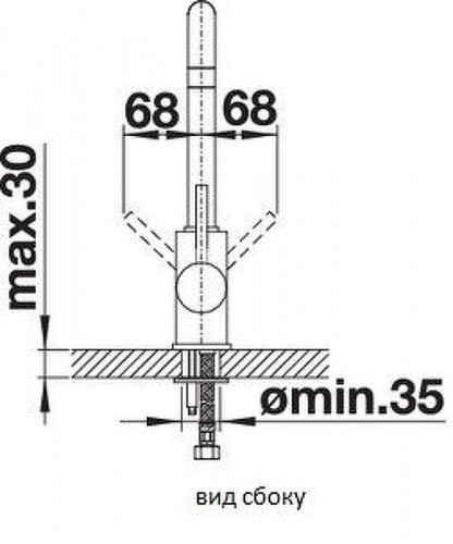 Смеситель для кухни Blanco Mili 526159 (526236) Черный латунь