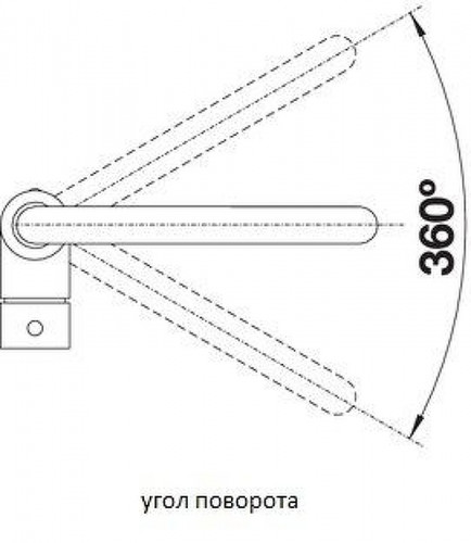 Смеситель для кухни Blanco Mili 526159 (526236) Черный латунь