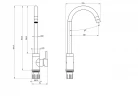 Смеситель для кухни Wonzon & Woghand WW-A21102-CR цвет Хром