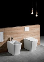 Унитаз Aquatek Либра NEW AQ1908N-00 приставной с сиденьем Микролифт фарфор приставной