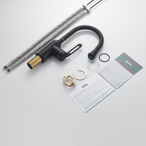 Смеситель для раковины Raffine F101H цвет Черный