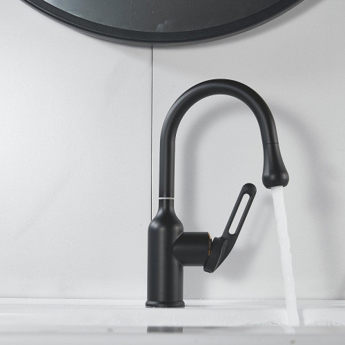 Смеситель для раковины Raffine F101H цвет Черный