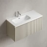 Тумба под раковину Sancos Snob R 1.0 100 L SNR1.0100LCE подвесная цвет Beige Soft