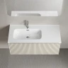 Тумба под раковину Sancos Snob R 1.0 100 L SNR1.0100LCE подвесная цвет Beige Soft
