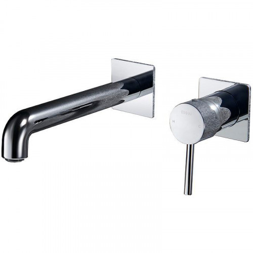 Смеситель для раковины Black&amp;White Universe U7620D 7620UD Хром латунь встраиваемый