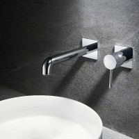 Смеситель для раковины Black&amp;White Universe U7620D 7620UD Хром латунь встраиваемый