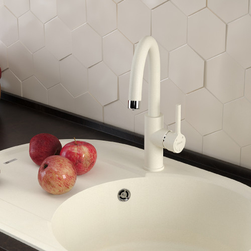 Смеситель для кухни Lemark Comfort LM3073PGS Серый шелк латунь