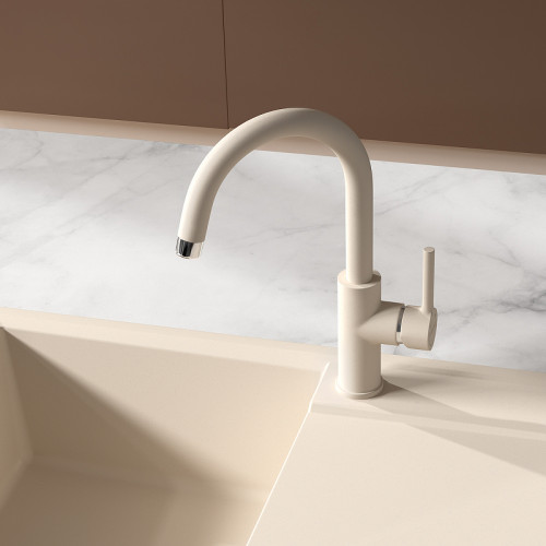 Смеситель для кухни Lemark Comfort LM3073PGS Серый шелк латунь