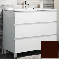 Тумба с раковиной SanVit Авеню-3 90 kavenu390 в цвете Ral Шоколад МДФ / ЛДСП