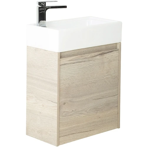 Тумба под раковину BelBagno Kraft Mini 50 L KRAFT MINI-500/260-1A-SO-RGB-L подвесная Rovere Galifax Bianco МДФ / ЛДСП