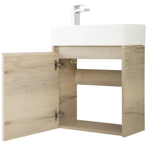 Тумба под раковину BelBagno Kraft Mini 50 L KRAFT MINI-500/260-1A-SO-RGB-L подвесная Rovere Galifax Bianco МДФ / ЛДСП
