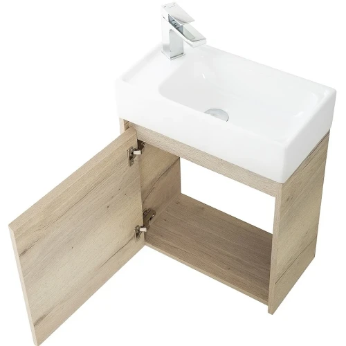 Тумба под раковину BelBagno Kraft Mini 50 L KRAFT MINI-500/260-1A-SO-RGB-L подвесная Rovere Galifax Bianco МДФ / ЛДСП