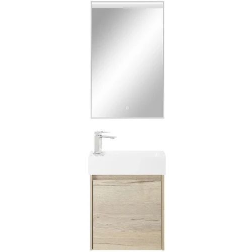 Тумба под раковину BelBagno Kraft Mini 50 L KRAFT MINI-500/260-1A-SO-RGB-L подвесная Rovere Galifax Bianco МДФ / ЛДСП