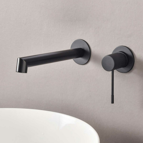 Смеситель для раковины Vincea Desire VBFW-1D1MB Черный матовый латунь встраиваемый