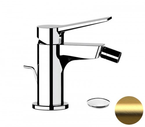 Смеситель для биде Remer Slash Dot SL20BG цвет Золото брашированное