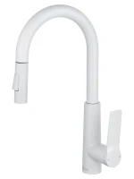 Смеситель для кухни Wonzon & Woghand WW-A20782-MW цвет Белый матовый
