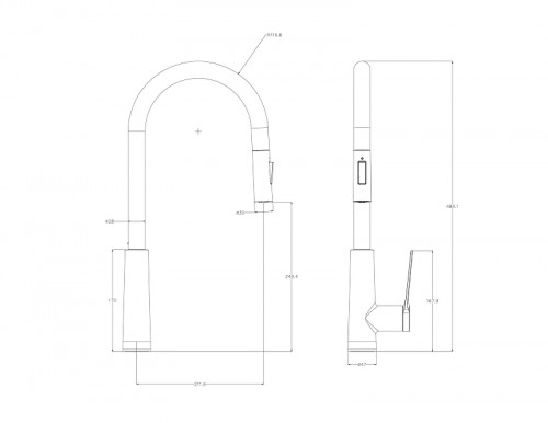 Смеситель для кухни Wonzon &amp; Woghand WW-A20782-MW цвет Белый матовый