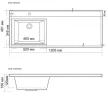 Раковина BelBagno 120 L BB1200/480-LV-MR-L Белая