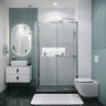 Душевой уголок Grossman Style 130х90 120.K33.05.1390.10.02 профиль Хром стекло шиншилла