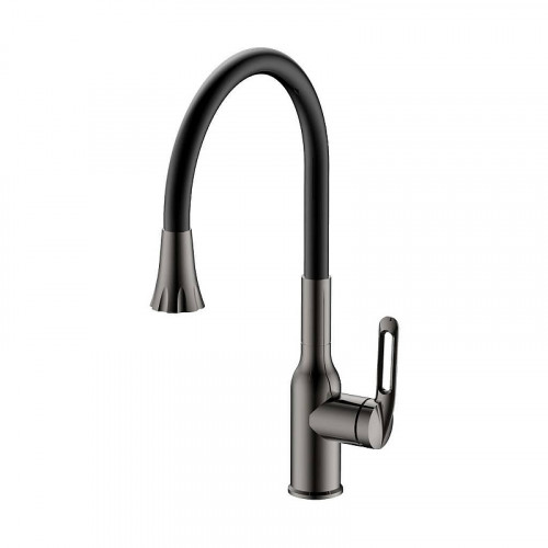 Смеситель для кухни Haiba HB42830-3 цвет Оружейная сталь