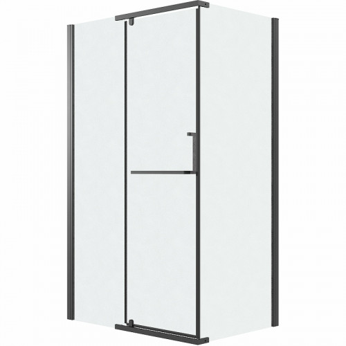 Душевой уголок Grossman Pragma 110х90 120.K33.03.1190.21.02 профиль Черный матовый стекло шиншилла