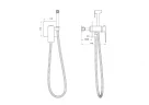 Гигиенический душ со смесителем Wonzon & Woghand Edge WW-88829003-CR цвет Хром